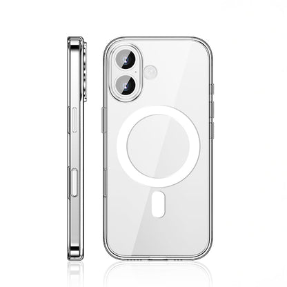 Apple iPhone 17 Kılıf M-safe Şarj Özellikli Transparan Sert PC Wlons Pita Kapak - Görsel 2