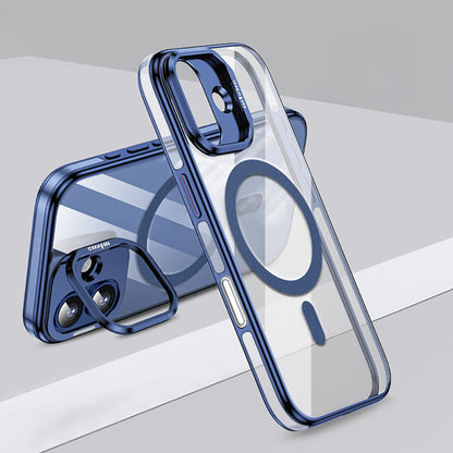 Apple iPhone 17 Kılıf M-safe Şarj Özellikli Wlons Standlı Efsane Kapak - Görsel 4
