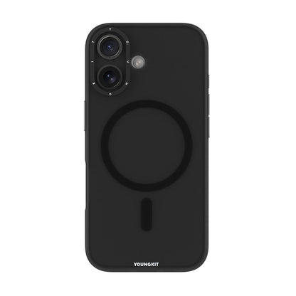 Apple iPhone 17 Kılıf M-safe Şarj Özellikli Youngkit Hidden Sand Serisi Kapak - Görsel 3