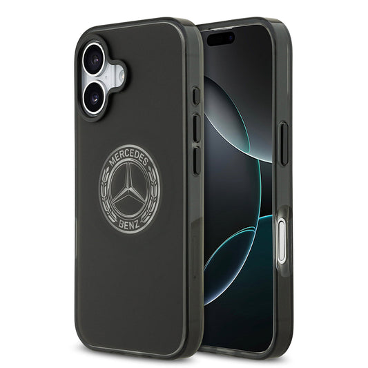 Apple iPhone 17 Kılıf Mercedes Benz Orjinal Lisanslı M-safe Şarj Özellikli Buzlu PC Nostaljik Yıldız Dizayn Kapak