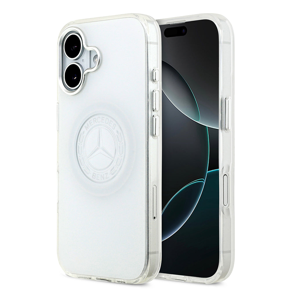 Apple iPhone 17 Kılıf Mercedes Benz Orjinal Lisanslı M-safe Şarj Özellikli Buzlu PC Nostaljik Yıldız Dizayn Kapak - Görsel 3