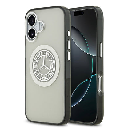 Apple iPhone 17 Kılıf Mercedes Benz Orjinal Lisanslı M-safe Şarj Özellikli Çift Katmanlı PC Nostaljik Yıldız Dizayn Kapak - Görsel 2