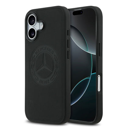 Apple iPhone 17 Kılıf Mercedes Benz Orjinal Lisanslı M-safe Şarj Özellikli Hakiki Deri Nostaljik Yıldız Dizayn Kapak - Görsel 2