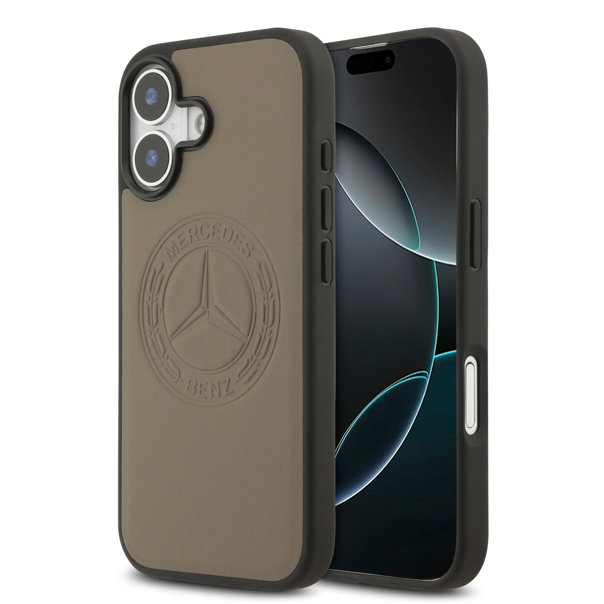 Apple iPhone 17 Kılıf Mercedes Benz Orjinal Lisanslı M-safe Şarj Özellikli Hakiki Deri Nostaljik Yıldız Dizayn Kapak - Görsel 3