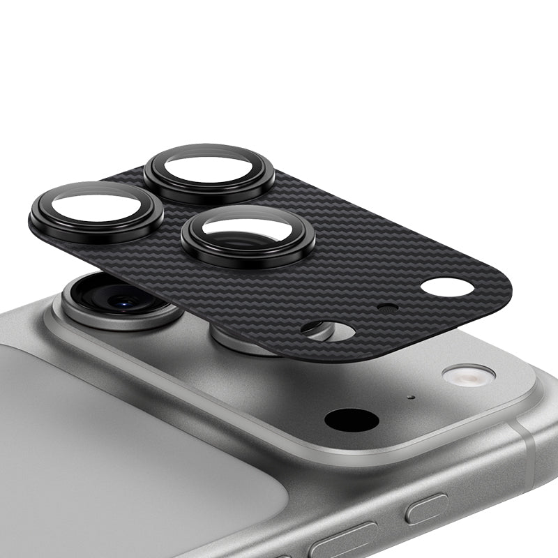 Apple iPhone 17 Pro Benks ArmorWarrior Serisi 600D Kevlar Kamera Lens Koruyucu - Görsel 2