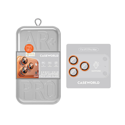Apple iPhone 17 Pro CaseWorld Alloy Sapphire Safir One-Piece Anti Reflective Safir Kamera Lens Koruyucu - Görsel 2
