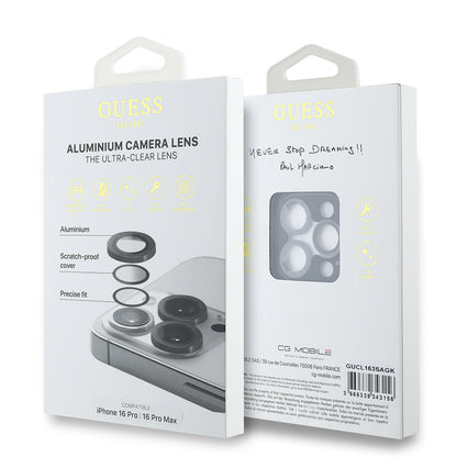 Apple iPhone 17 Pro Guess Orjinal Lisanslı Metal Kamera Lens Koruyucu - Görsel 5