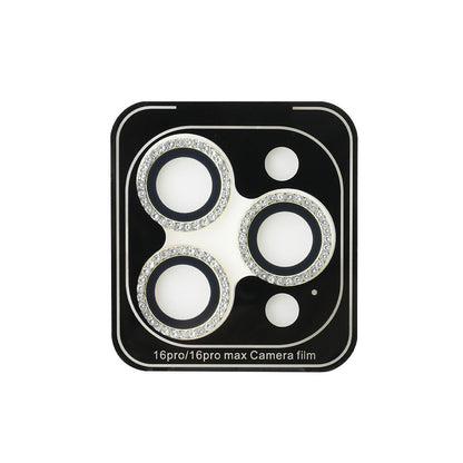 Apple iPhone 17 Pro Guess Orjinal Lisanslı Rhinestone Taşlı Lens Koruyucu - Görsel 3