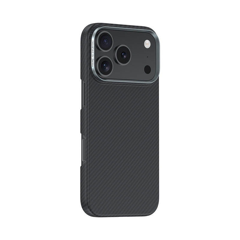 Apple iPhone 17 Pro Kılıf Benks M-safe Şarj Özellikli Metal Kamera Çerçeveli Magnetik ArmorAir 600D Kevlar Fiber Kapak - Görsel 2