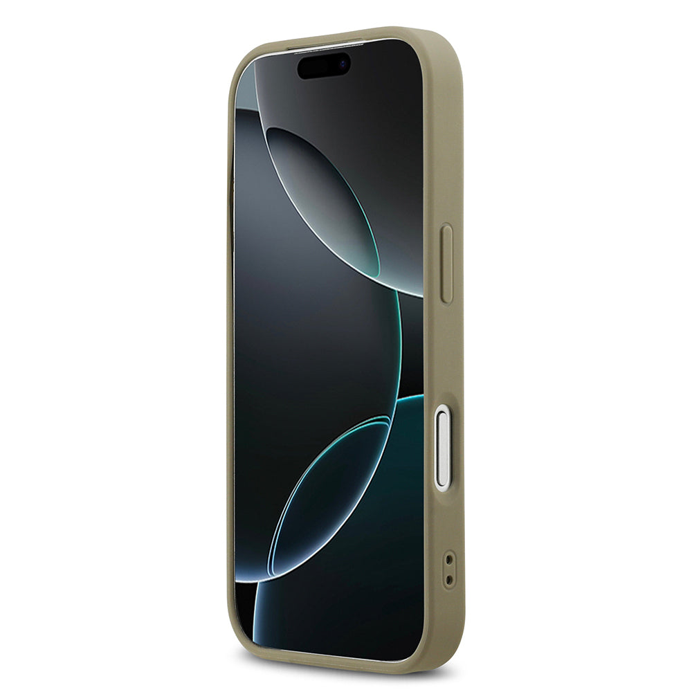 Apple iPhone 17 Pro Kılıf DKNY Orjinal Lisanslı M-safe Şarj Özellikli 3D Yazılı Grid Pattern Kapak - Görsel 5