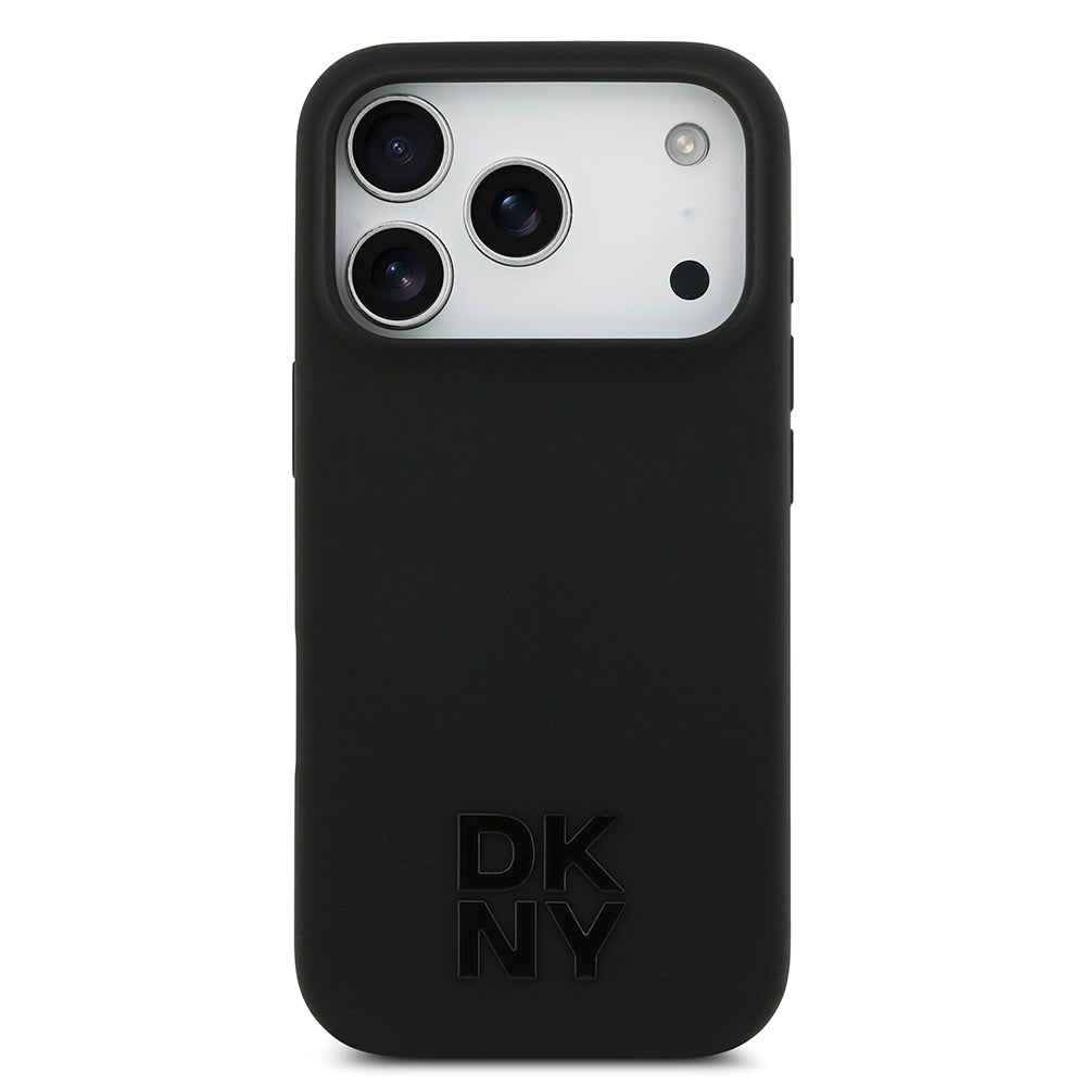 Apple iPhone 17 Pro Kılıf DKNY Orjinal Lisanslı M-safe Şarj Özellikli Metal Logolu Silikon Kapak - Görsel 3