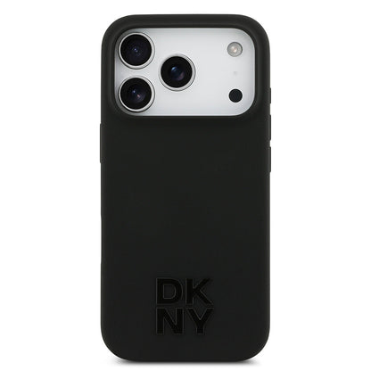 Apple iPhone 17 Pro Kılıf DKNY Orjinal Lisanslı M-safe Şarj Özellikli Metal Logolu Silikon Kapak - Görsel 3