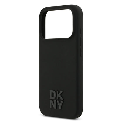 Apple iPhone 17 Pro Kılıf DKNY Orjinal Lisanslı M-safe Şarj Özellikli Metal Logolu Silikon Kapak - Görsel 6
