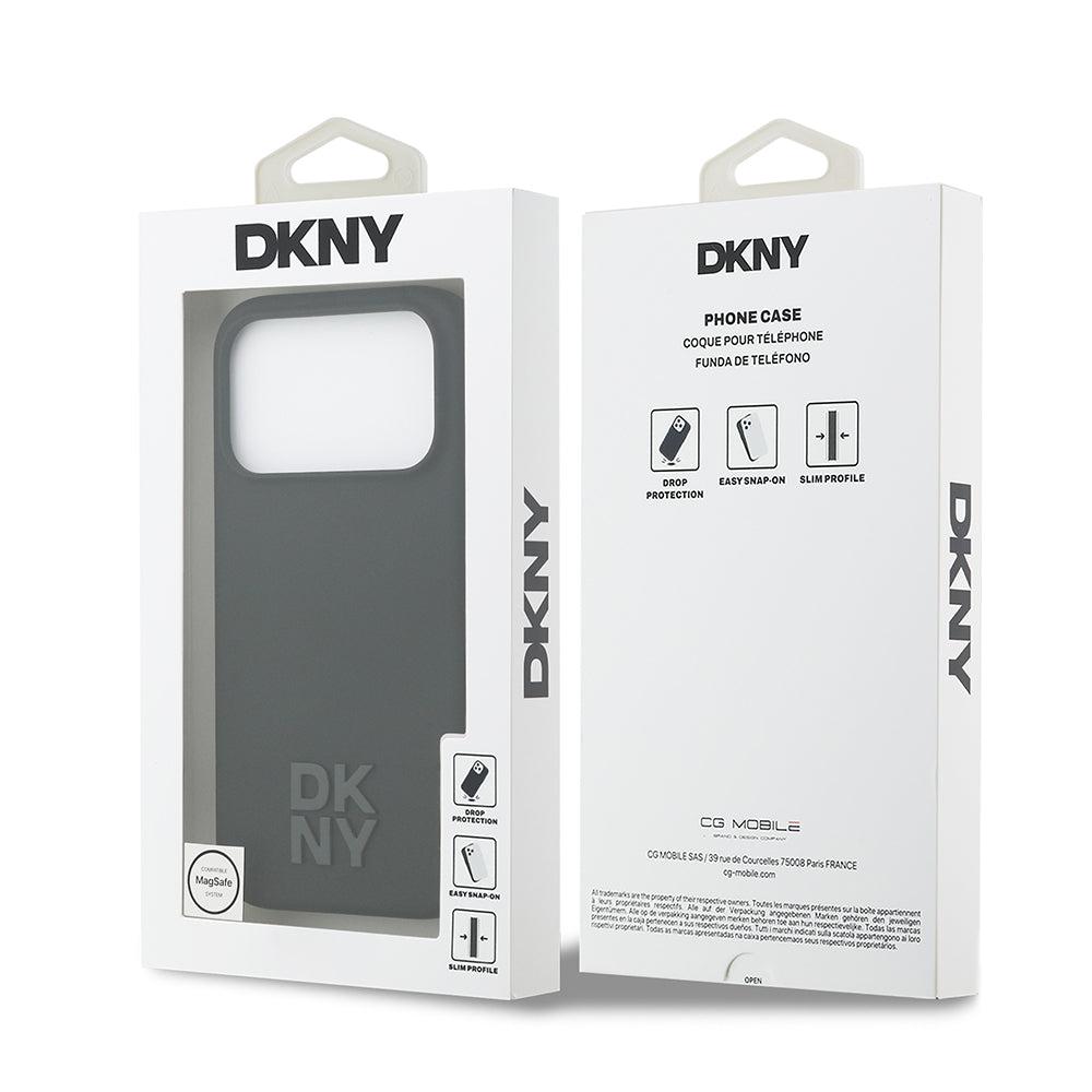 Apple iPhone 17 Pro Kılıf DKNY Orjinal Lisanslı M-safe Şarj Özellikli Metal Logolu Silikon Kapak - Görsel 8