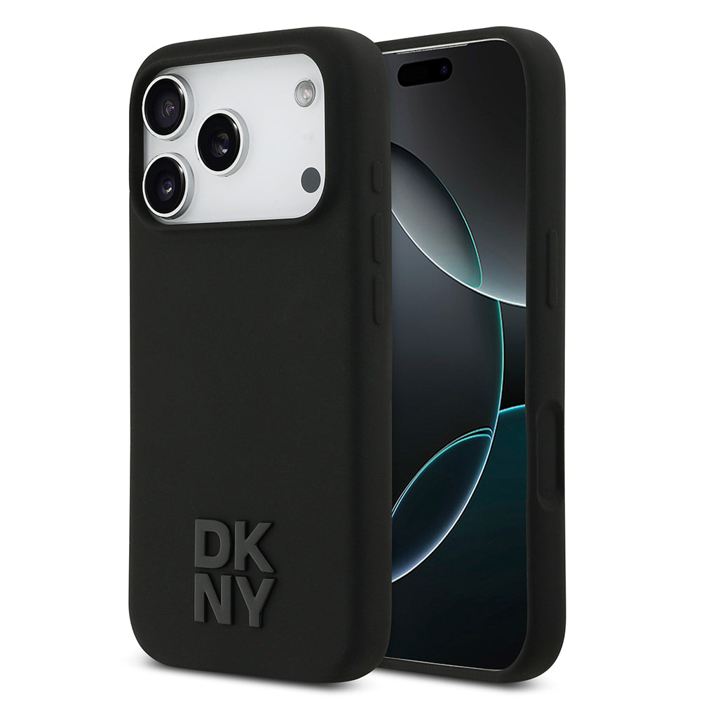 Apple iPhone 17 Pro Kılıf DKNY Orjinal Lisanslı M-safe Şarj Özellikli Metal Logolu Silikon Kapak - Görsel 16