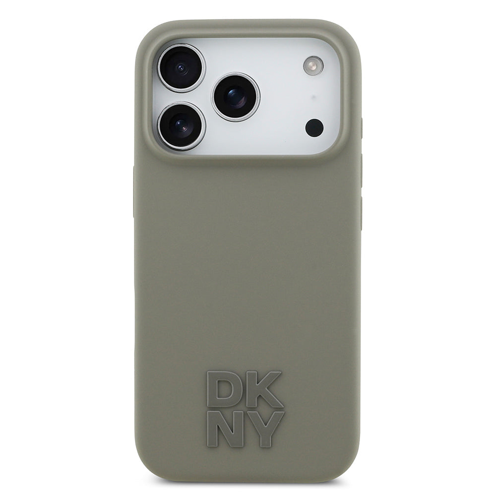 Apple iPhone 17 Pro Kılıf DKNY Orjinal Lisanslı M-safe Şarj Özellikli Metal Logolu Silikon Kapak - Görsel 10