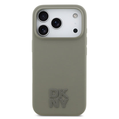 Apple iPhone 17 Pro Kılıf DKNY Orjinal Lisanslı M-safe Şarj Özellikli Metal Logolu Silikon Kapak - Görsel 10