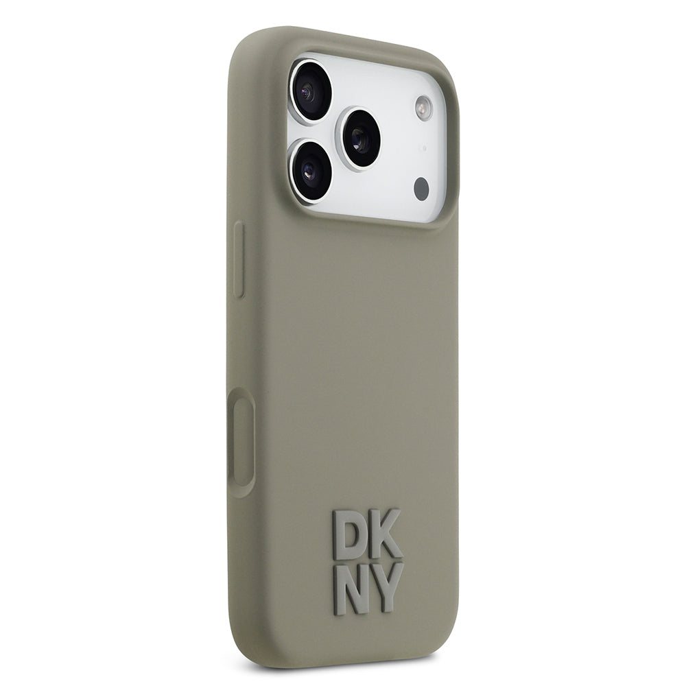 Apple iPhone 17 Pro Kılıf DKNY Orjinal Lisanslı M-safe Şarj Özellikli Metal Logolu Silikon Kapak - Görsel 11