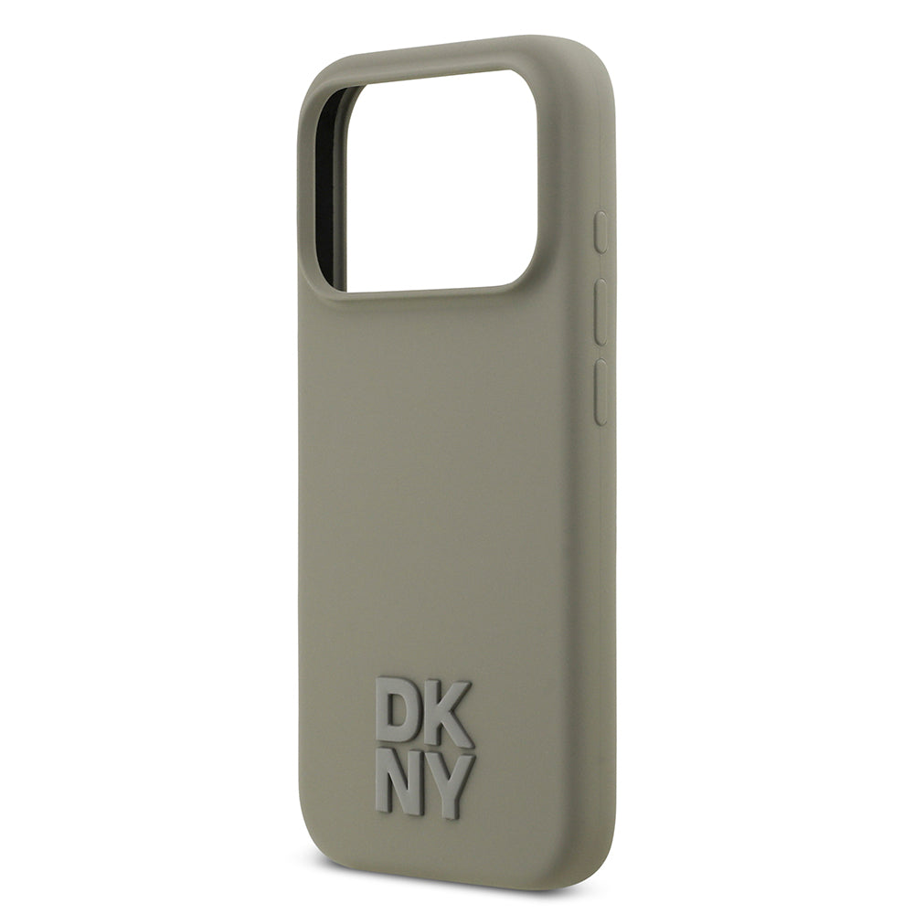 Apple iPhone 17 Pro Kılıf DKNY Orjinal Lisanslı M-safe Şarj Özellikli Metal Logolu Silikon Kapak - Görsel 13
