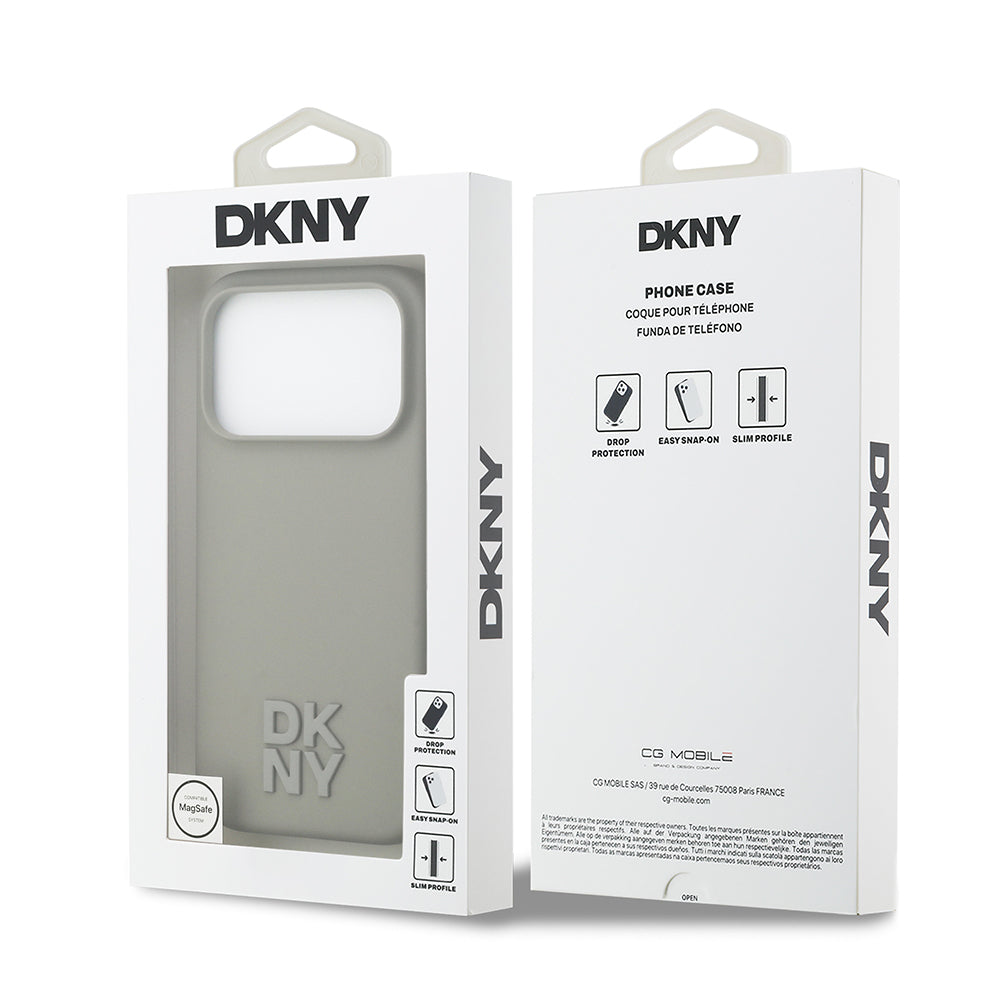 Apple iPhone 17 Pro Kılıf DKNY Orjinal Lisanslı M-safe Şarj Özellikli Metal Logolu Silikon Kapak - Görsel 15
