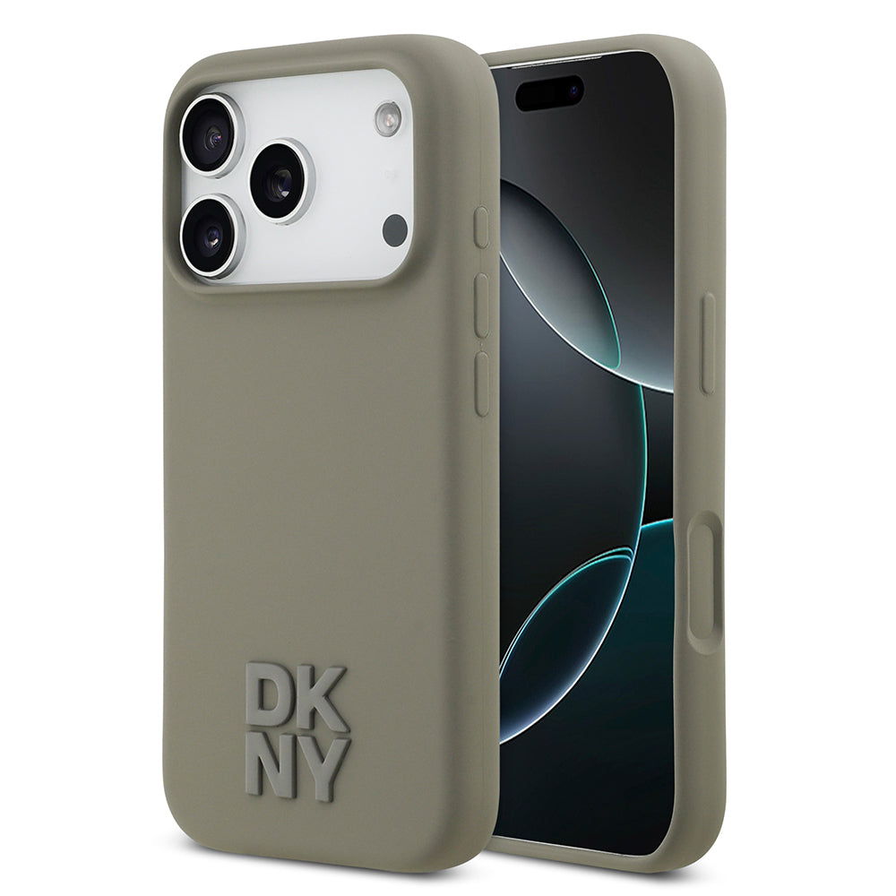 Apple iPhone 17 Pro Kılıf DKNY Orjinal Lisanslı M-safe Şarj Özellikli Metal Logolu Silikon Kapak - Görsel 17