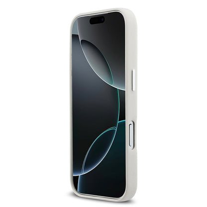 Apple iPhone 17 Pro Kılıf DKNY Orjinal Lisanslı M-safe Şarj Özellikli PU Büyük Dikey Logolu Kapak - Görsel 5