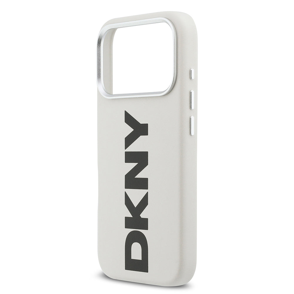 Apple iPhone 17 Pro Kılıf DKNY Orjinal Lisanslı M-safe Şarj Özellikli PU Büyük Dikey Logolu Kapak - Görsel 6