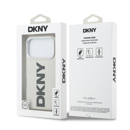 Apple iPhone 17 Pro Kılıf DKNY Orjinal Lisanslı M-safe Şarj Özellikli PU Büyük Dikey Logolu Kapak - Görsel 8