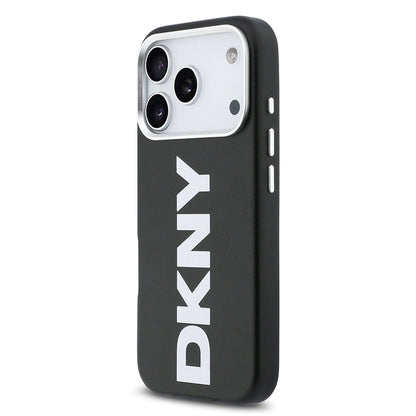 Apple iPhone 17 Pro Kılıf DKNY Orjinal Lisanslı M-safe Şarj Özellikli PU Büyük Dikey Logolu Kapak - Görsel 9