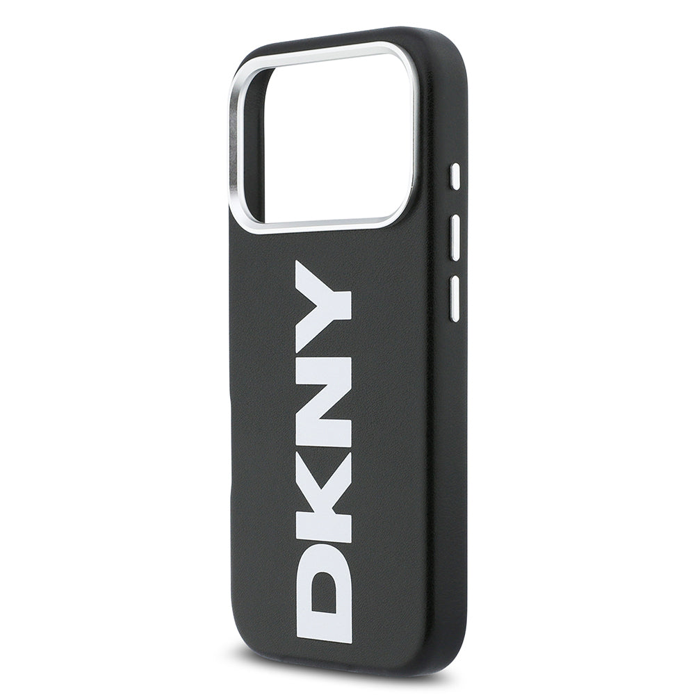 Apple iPhone 17 Pro Kılıf DKNY Orjinal Lisanslı M-safe Şarj Özellikli PU Büyük Dikey Logolu Kapak - Görsel 13