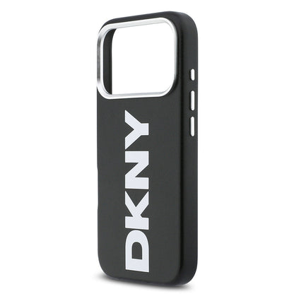Apple iPhone 17 Pro Kılıf DKNY Orjinal Lisanslı M-safe Şarj Özellikli PU Büyük Dikey Logolu Kapak - Görsel 13