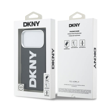 Apple iPhone 17 Pro Kılıf DKNY Orjinal Lisanslı M-safe Şarj Özellikli PU Büyük Dikey Logolu Kapak - Görsel 15