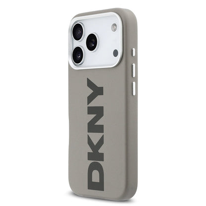 Apple iPhone 17 Pro Kılıf DKNY Orjinal Lisanslı M-safe Şarj Özellikli PU Büyük Dikey Logolu Kapak - Görsel 16