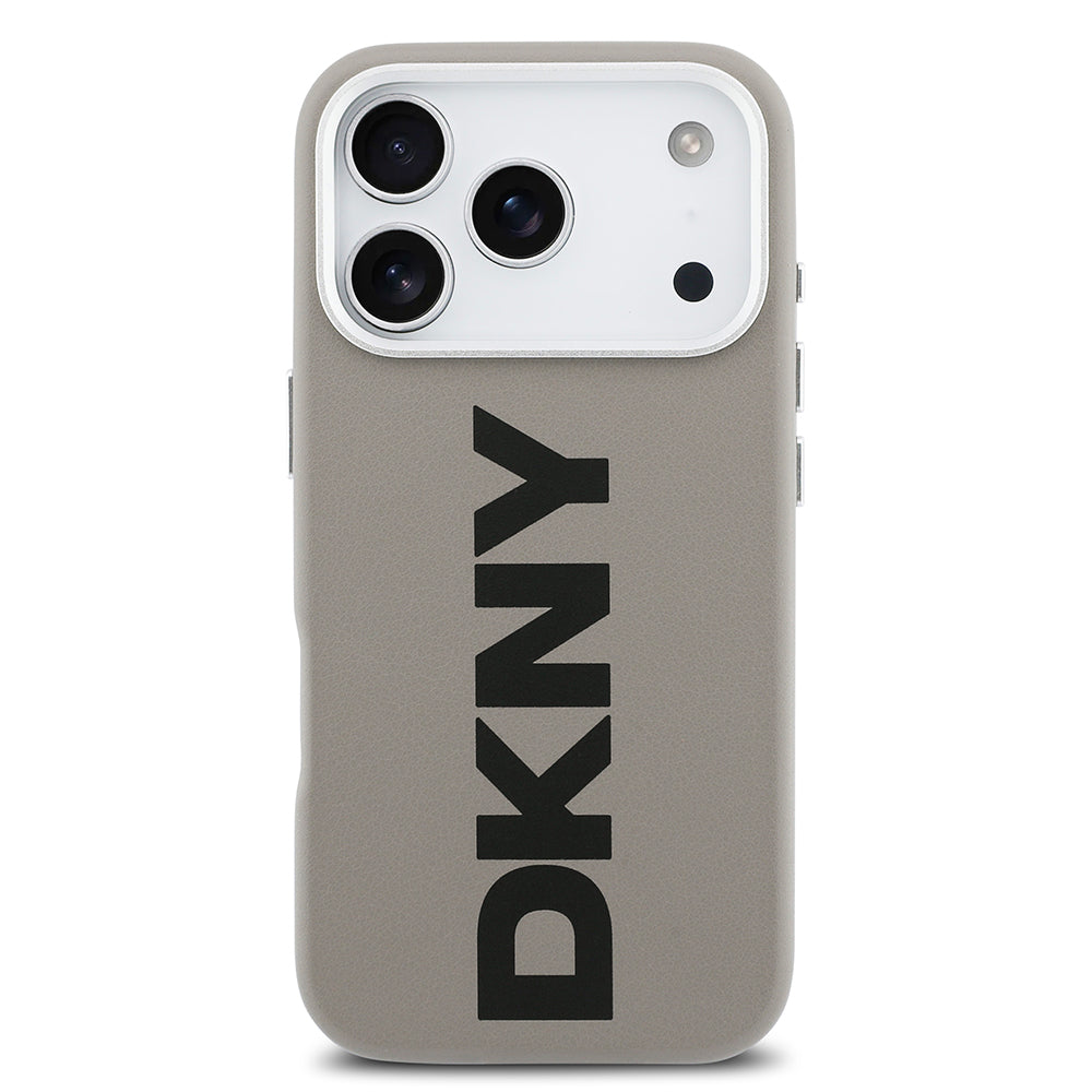 Apple iPhone 17 Pro Kılıf DKNY Orjinal Lisanslı M-safe Şarj Özellikli PU Büyük Dikey Logolu Kapak - Görsel 17