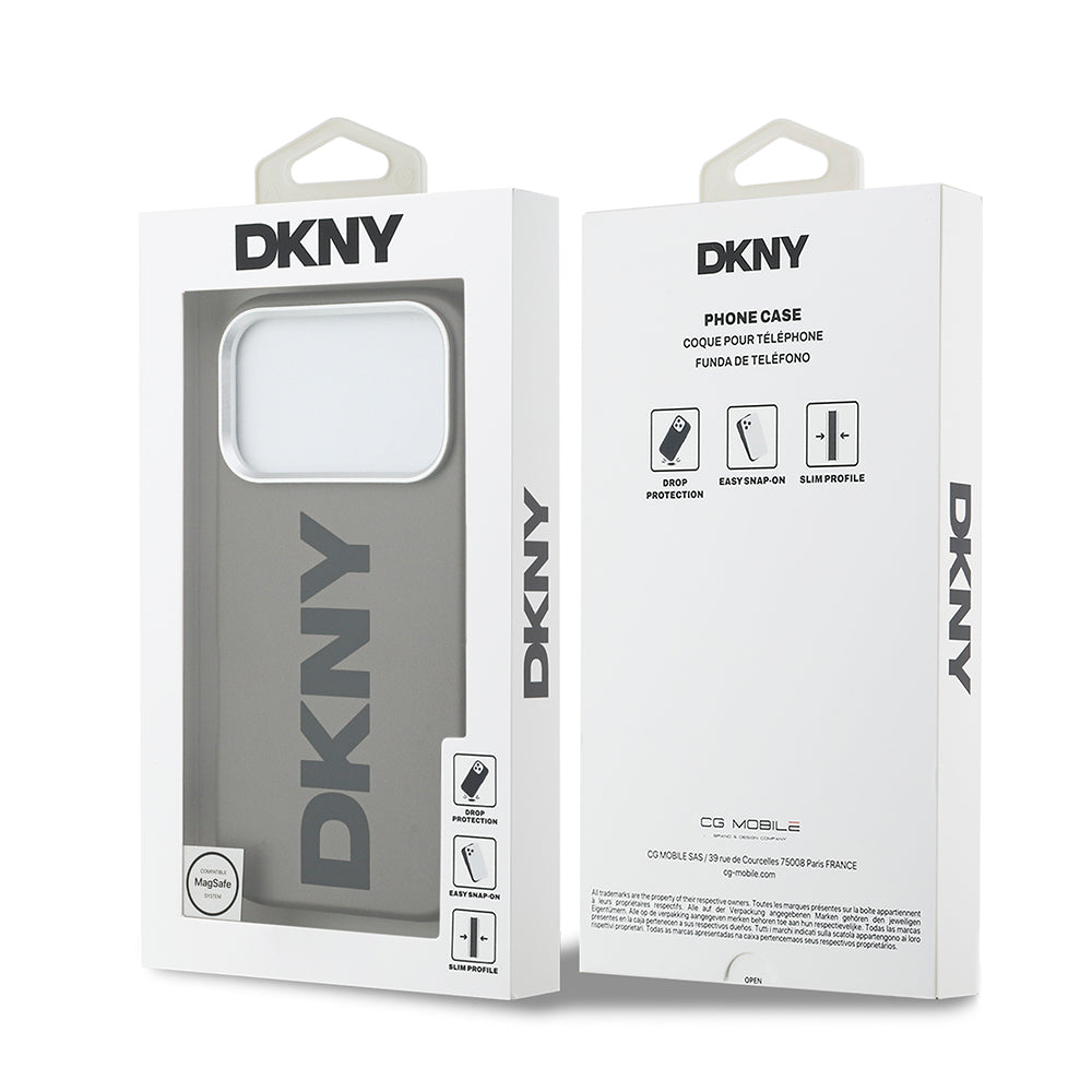 Apple iPhone 17 Pro Kılıf DKNY Orjinal Lisanslı M-safe Şarj Özellikli PU Büyük Dikey Logolu Kapak - Görsel 22