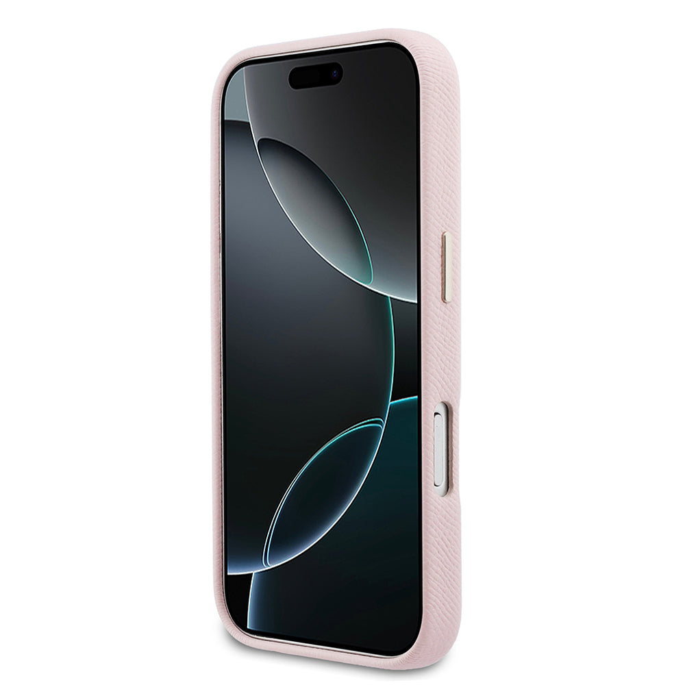 Apple iPhone 17 Pro Kılıf Guess Orjinal Lisanslı 4G Büyük Metal Kamera Çerçeveli PU Deri Resin Kapak - Görsel 5