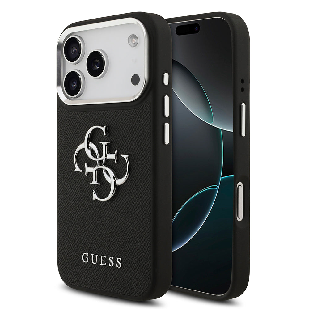Apple iPhone 17 Pro Kılıf Guess Orjinal Lisanslı PU Deri 4G Büyük Metal Logo Dizaynlı Kapak - Görsel 2