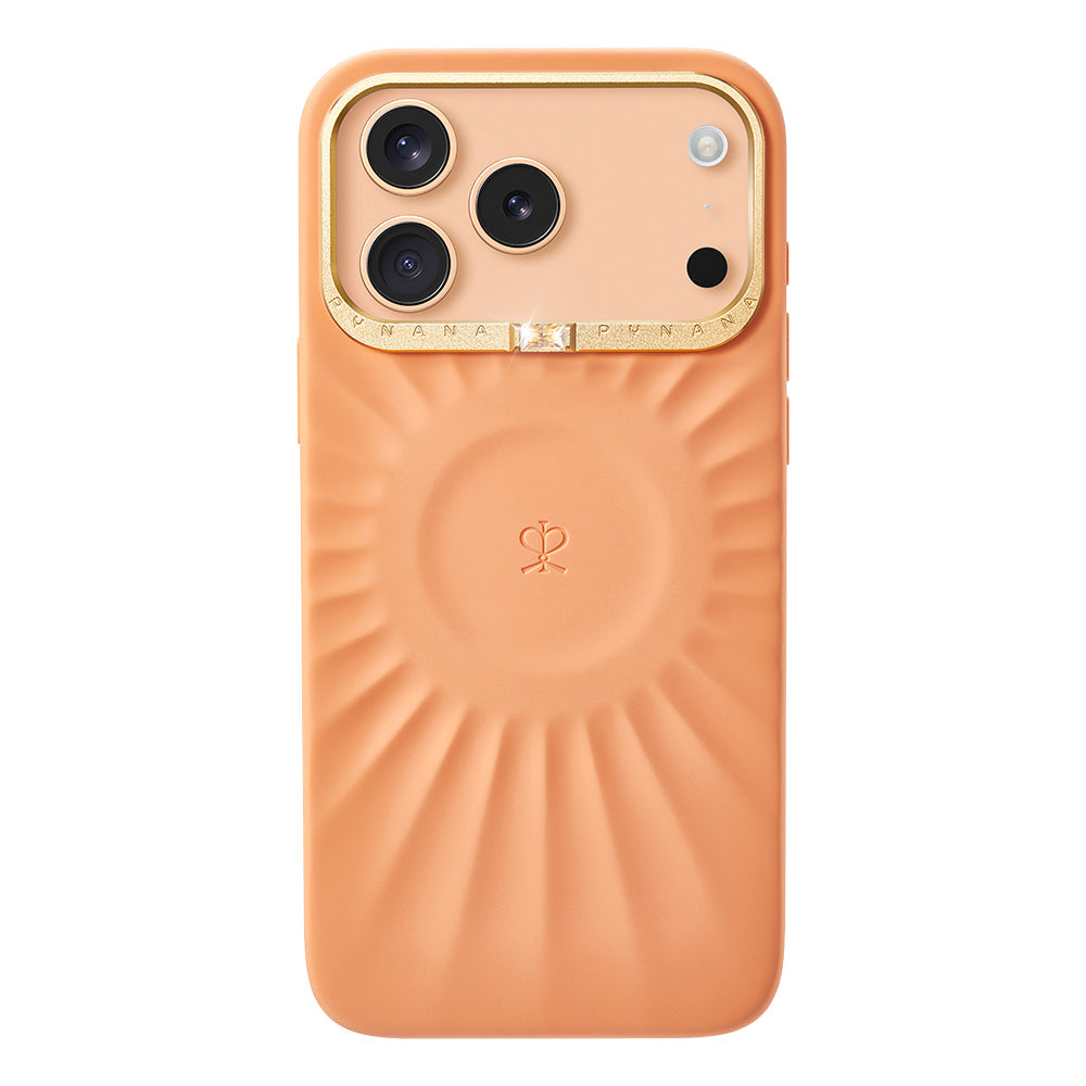 Apple iPhone 17 Pro Kılıf Kabartma Tasarımlı Metal Kamera Çerçeveli Pynana Starlight Serisi Kapak - Görsel 4