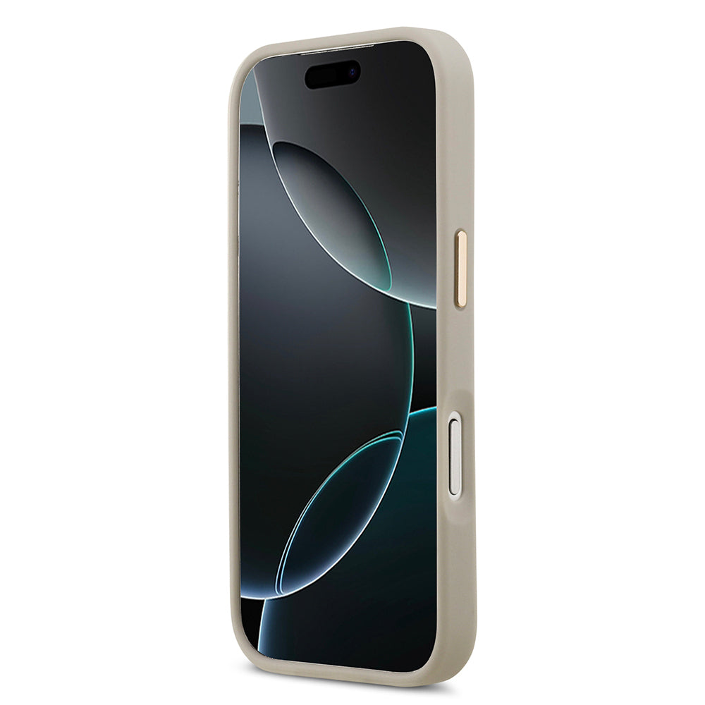 Apple iPhone 17 Pro Kılıf Lacoste Orjinal Lisanslı M-safe Şarj Özellikli Champs Elysees PU Deri Tasarımlı Kapak - Görsel 5
