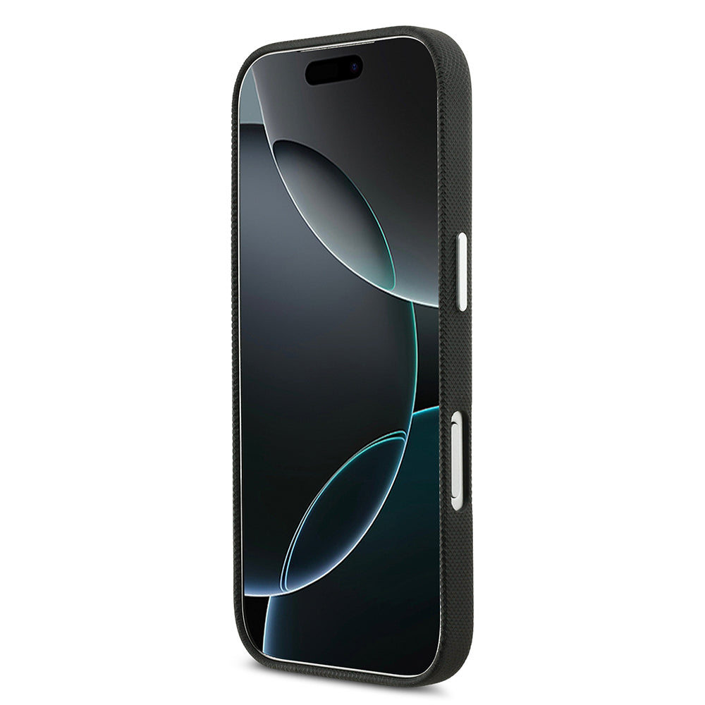 Apple iPhone 17 Pro Kılıf Lacoste Orjinal Lisanslı M-Safe Şarj Özellikli PVC Pike Desenli Arka Yüzey İkonik Timsah Dokuma Logolu Kapak - Görsel 6