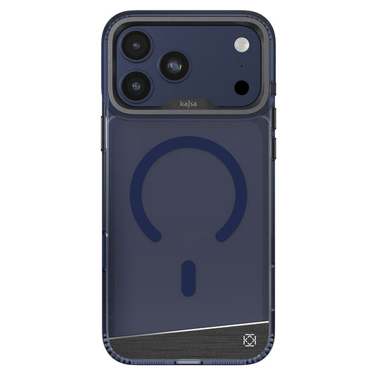 Apple iPhone 17 Pro Kılıf M-safe Şarj Özellikli Airbag Tasarımlı O-Ring Şeffaf Kajsa Trans Alüminyum Shield Serisi Kapak