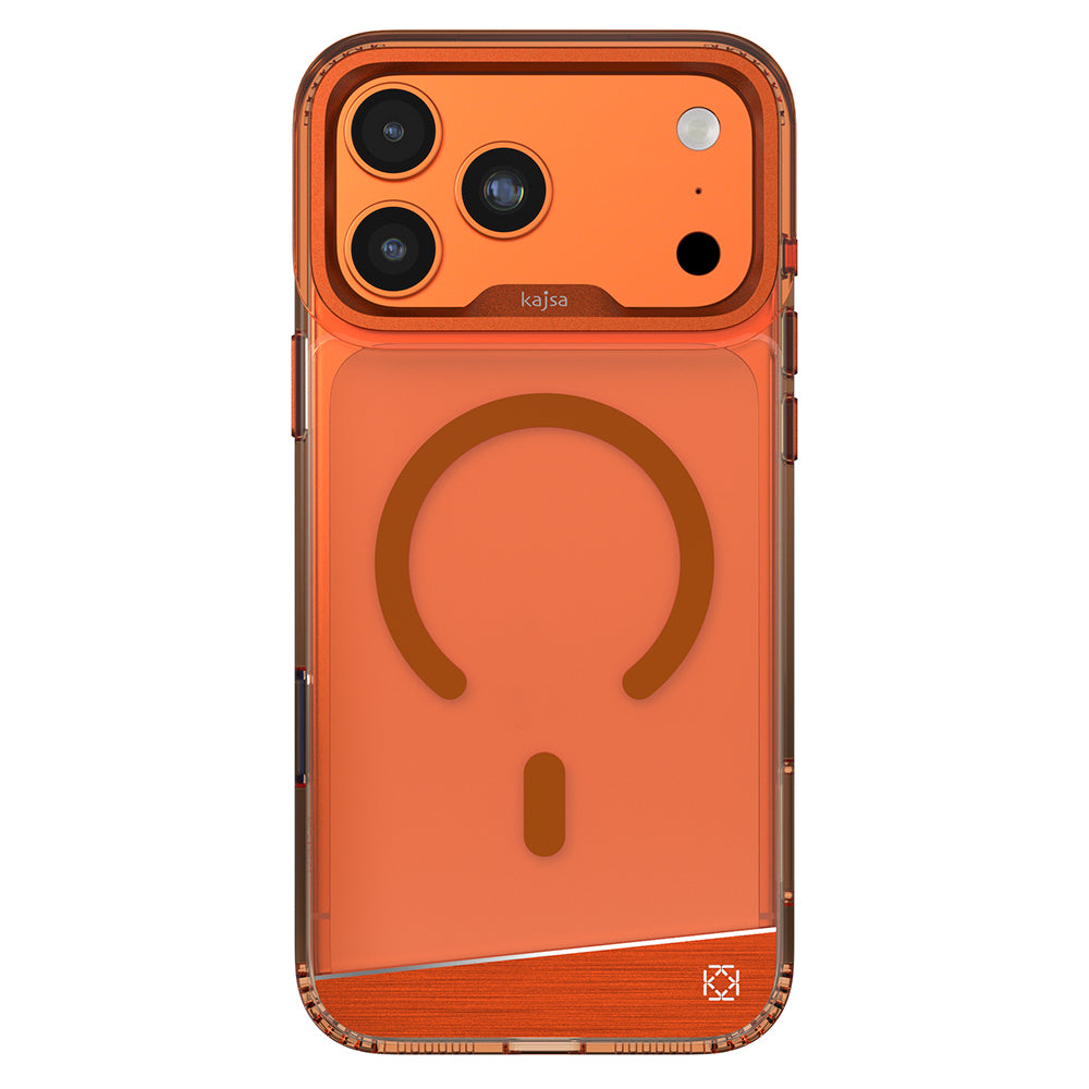 Apple iPhone 17 Pro Kılıf M-safe Şarj Özellikli Airbag Tasarımlı O-Ring Şeffaf Kajsa Trans Alüminyum Shield Serisi Kapak - Görsel 11