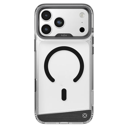 Apple iPhone 17 Pro Kılıf M-safe Şarj Özellikli Airbag Tasarımlı O-Ring Şeffaf Kajsa Trans Alüminyum Shield Serisi Kapak - Görsel 14