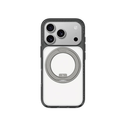 Apple iPhone 17 Pro Kılıf M-Safe Şarj Özellikli Airbag Tasarımlı Standlı AmazingThing Titan Pro MagSpin Kapak - Görsel 4