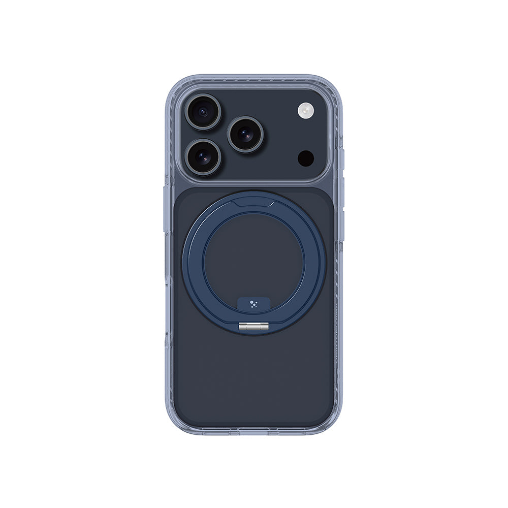 Apple iPhone 17 Pro Kılıf M-Safe Şarj Özellikli Airbag Tasarımlı Standlı AmazingThing Titan Pro MagSpin Kapak - Görsel 5