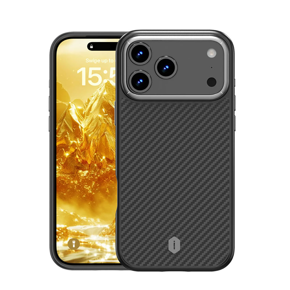 Apple iPhone 17 Pro Kılıf M-safe Şarj Özellikli Aramid Fiber Wiwu Defense Ultra Serisi DCC-205 Kapak - Görsel 2