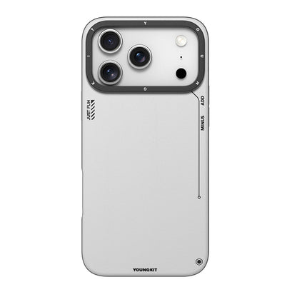 Apple iPhone 17 Pro Kılıf M-safe Şarj Özellikli Basit Mat Deri Desenli Youngkit Tech Fashion Serisi Kapak - Görsel 2