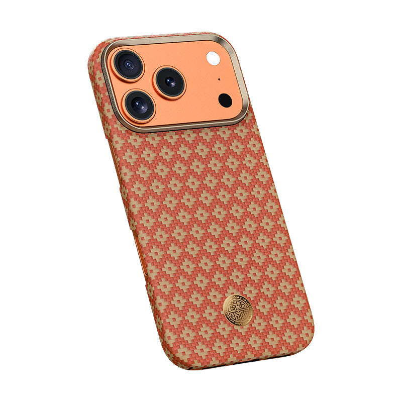 Apple iPhone 17 Pro Kılıf M-Safe Şarj Özellikli Benks ArmorAir ArmorGrid Serisi Kevlar Kapak - Görsel 13