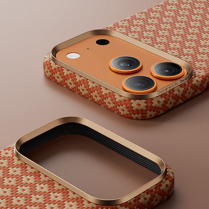 Apple iPhone 17 Pro Kılıf M-Safe Şarj Özellikli Benks ArmorAir ArmorGrid Serisi Kevlar Kapak - Görsel 25