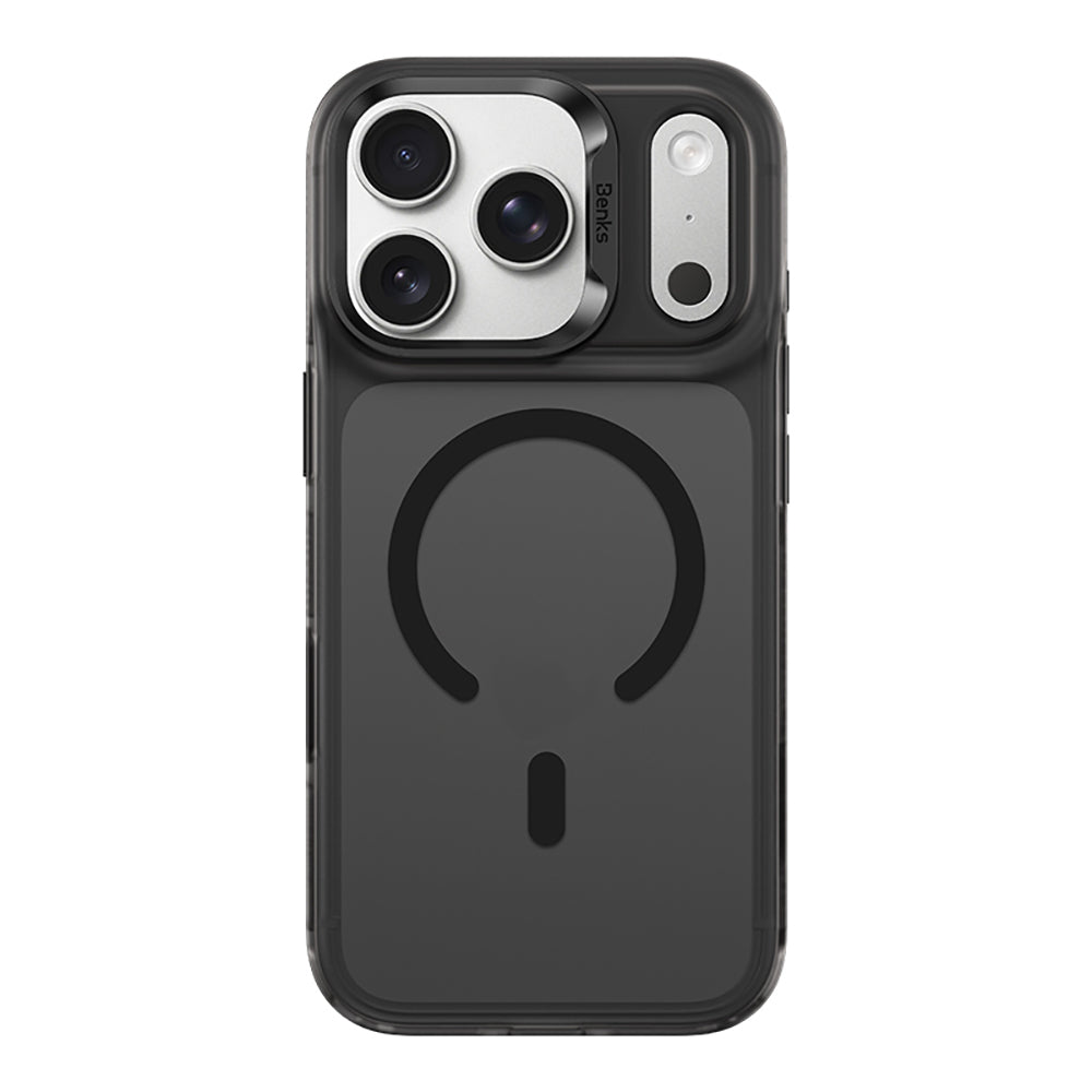 Apple iPhone 17 Pro Kılıf M-Safe Şarj Özellikli Benks C-Magnet Lucid Armor Kapak - Görsel 4